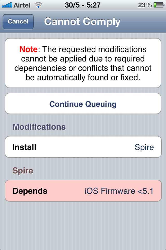 Spire iOS 5.1