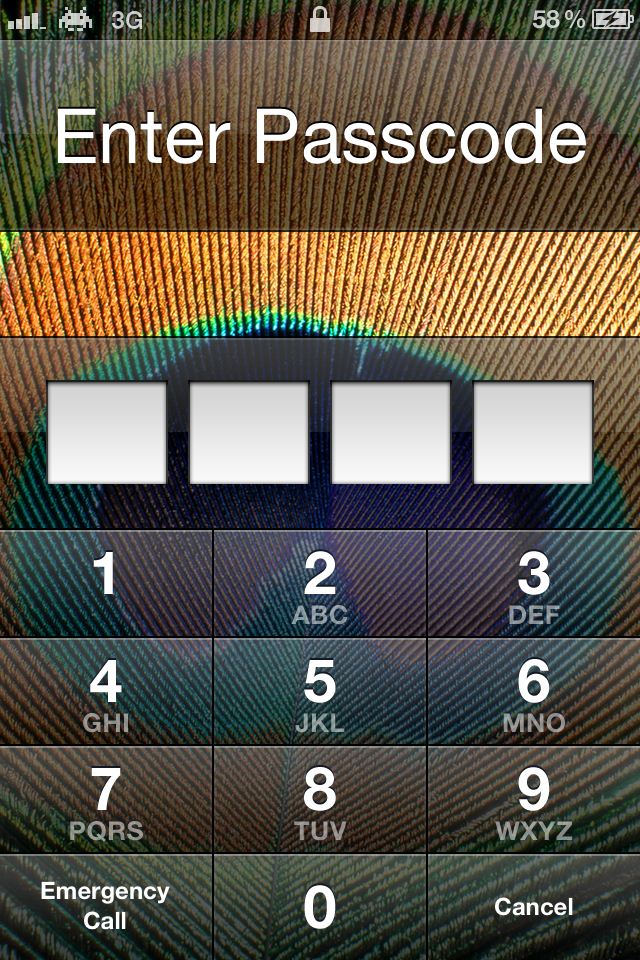 Locked iPhone 4